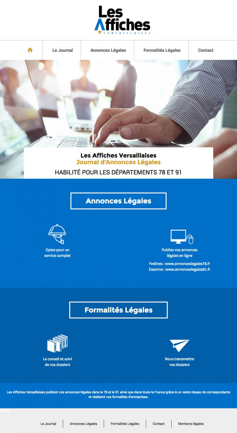 Page d'accueil