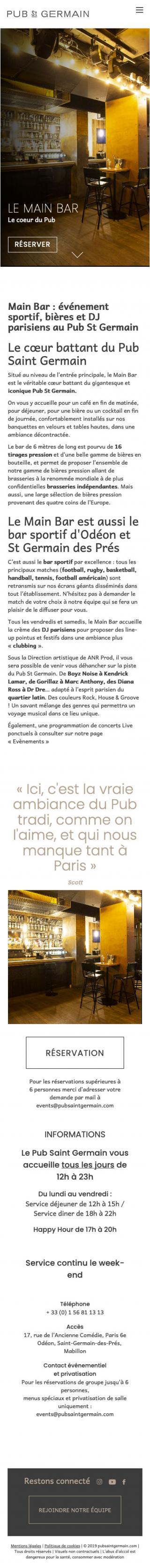 Site internet Pubsaintgermain