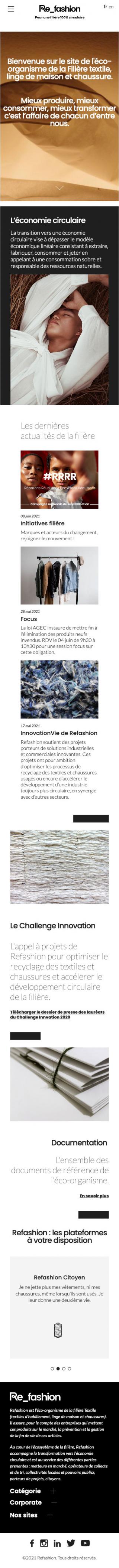 Site internet Refashion.fr